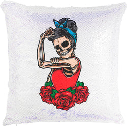 Skeleton Girl with Reversible Sequins