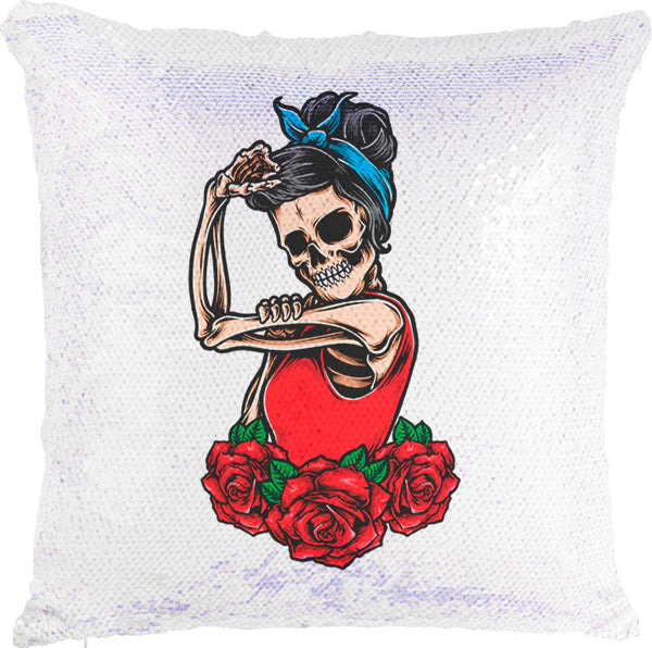 Skeleton Girl with Reversible Sequins