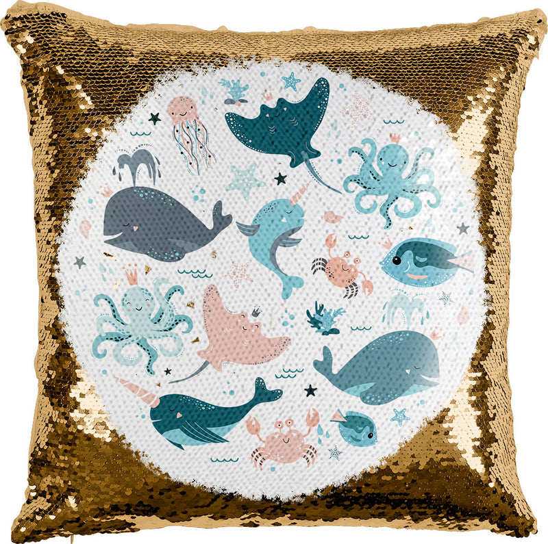 Ocean Animals with Reversible Sequins