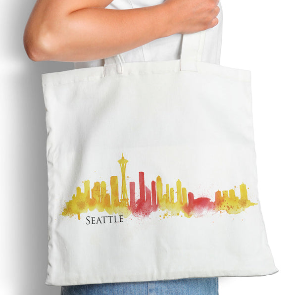 Seattle Watercolor - Tote Bag