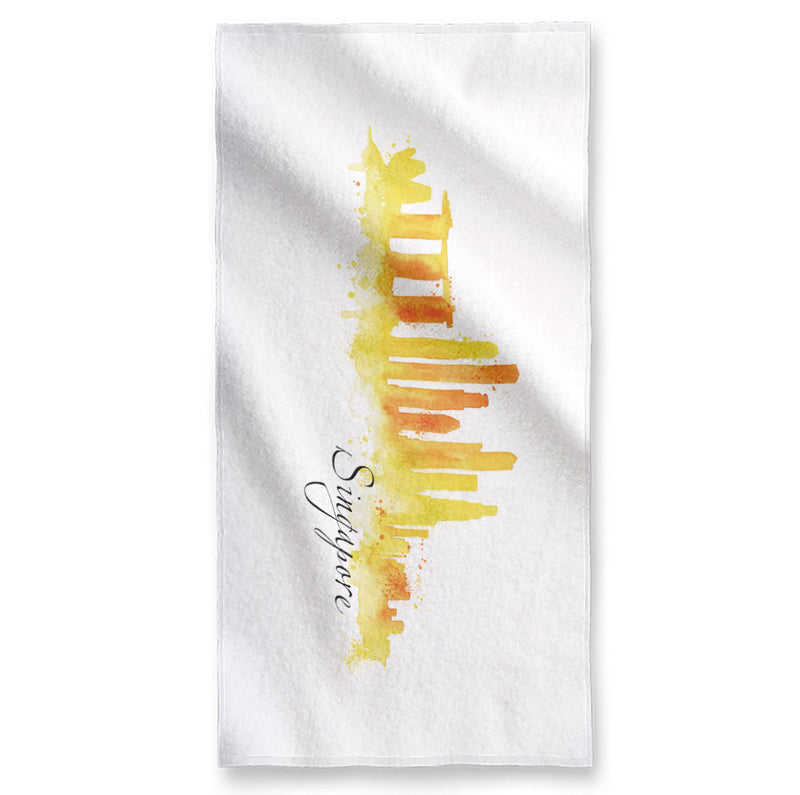 Singapore Watercolor - Towel