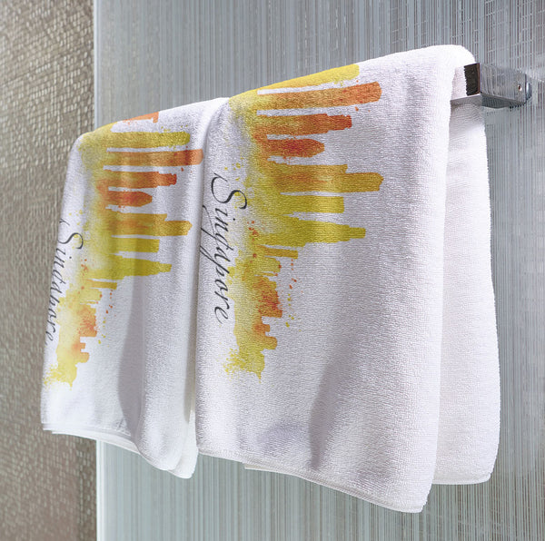 Singapore Watercolor - Towel