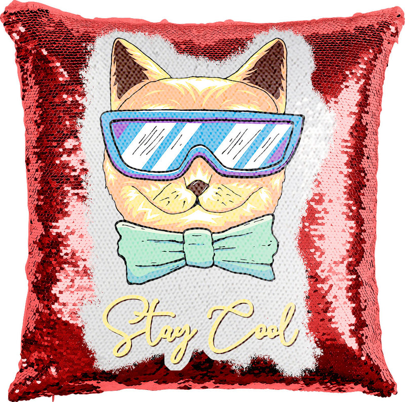 Cool Cat with Reversible Sequins