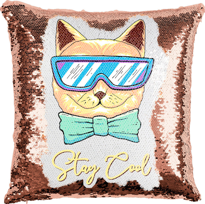 Cool Cat with Reversible Sequins