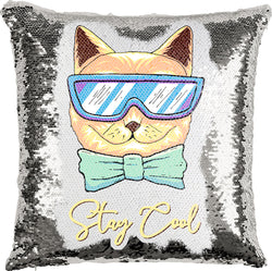 Cool Cat with Reversible Sequins