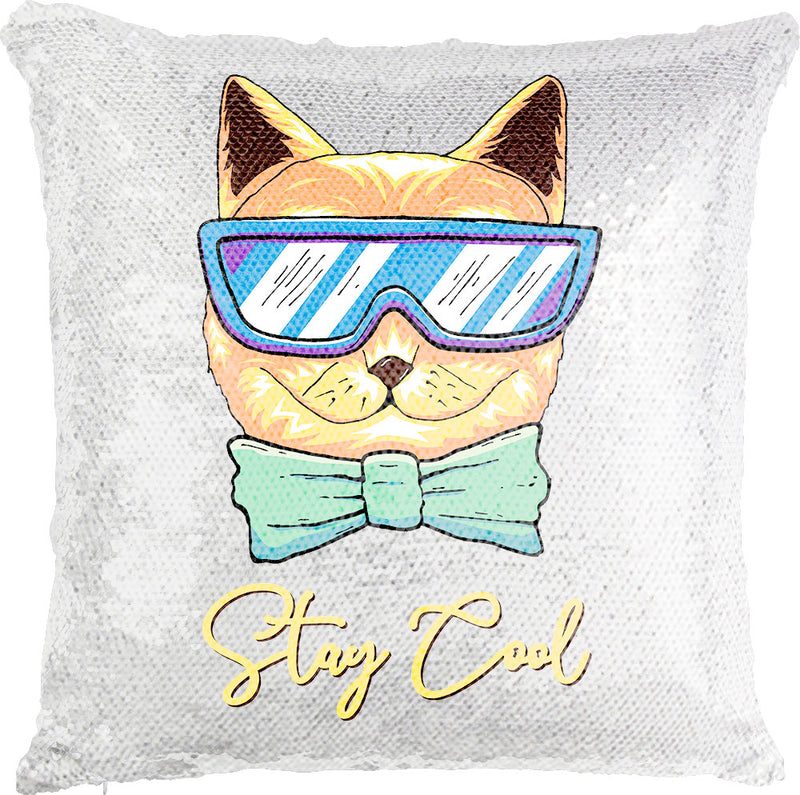 Cool Cat with Reversible Sequins