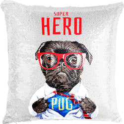 Super Pug with Reversible Sequins