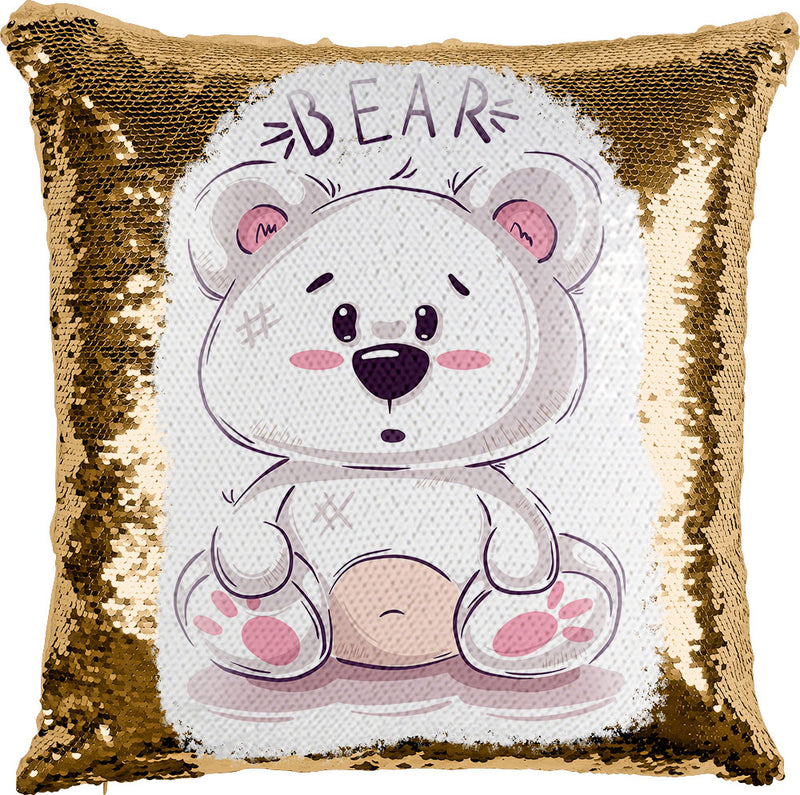 Teddy Bear with Reversible Sequins