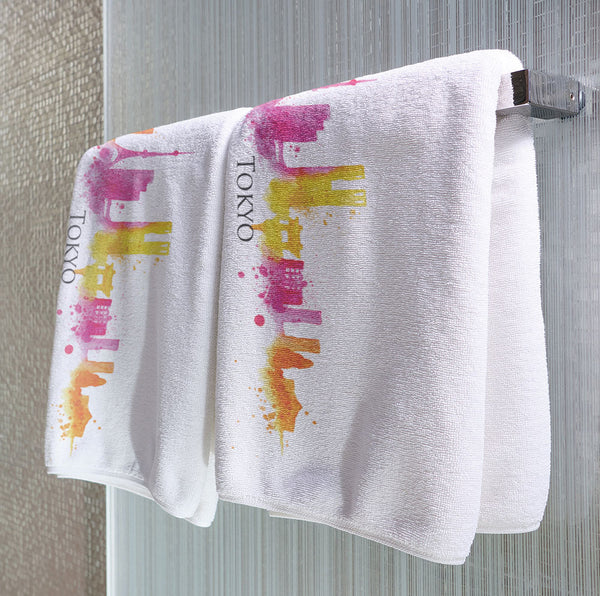 Tokyo Watercolor - Towel