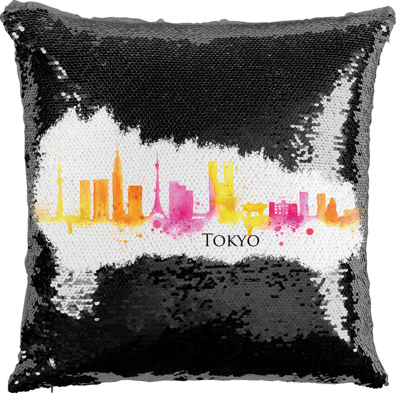 Tokyo Watercolor with Reversible Sequins