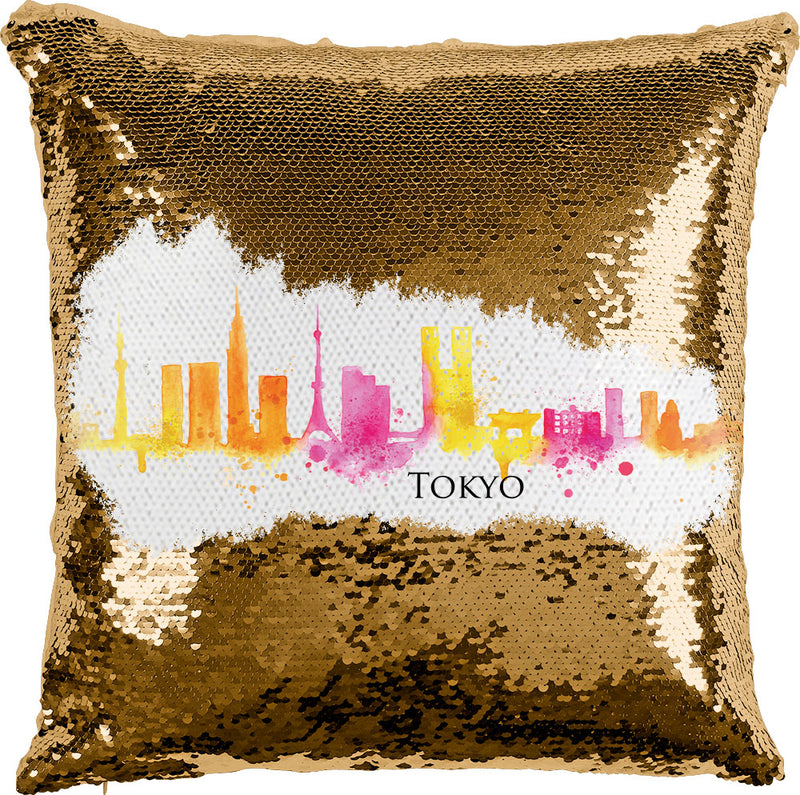 Tokyo Watercolor with Reversible Sequins