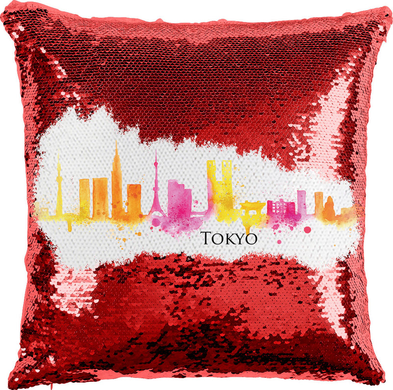 Tokyo Watercolor with Reversible Sequins