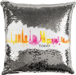 Tokyo Watercolor with Reversible Sequins