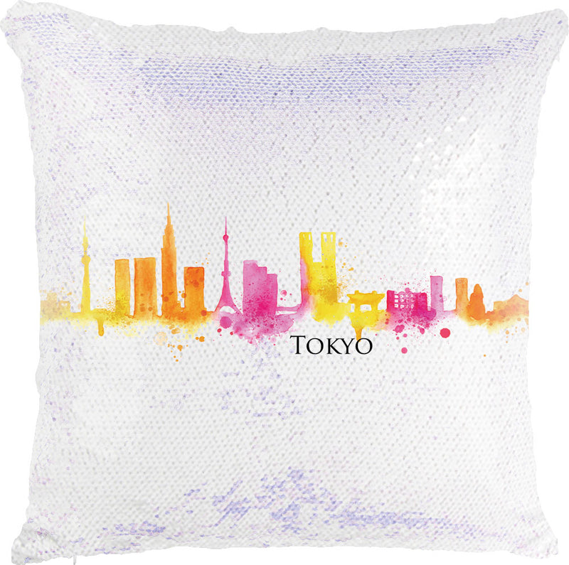 Tokyo Watercolor with Reversible Sequins