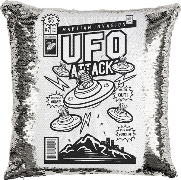 UFO Comic with Reversible Sequins