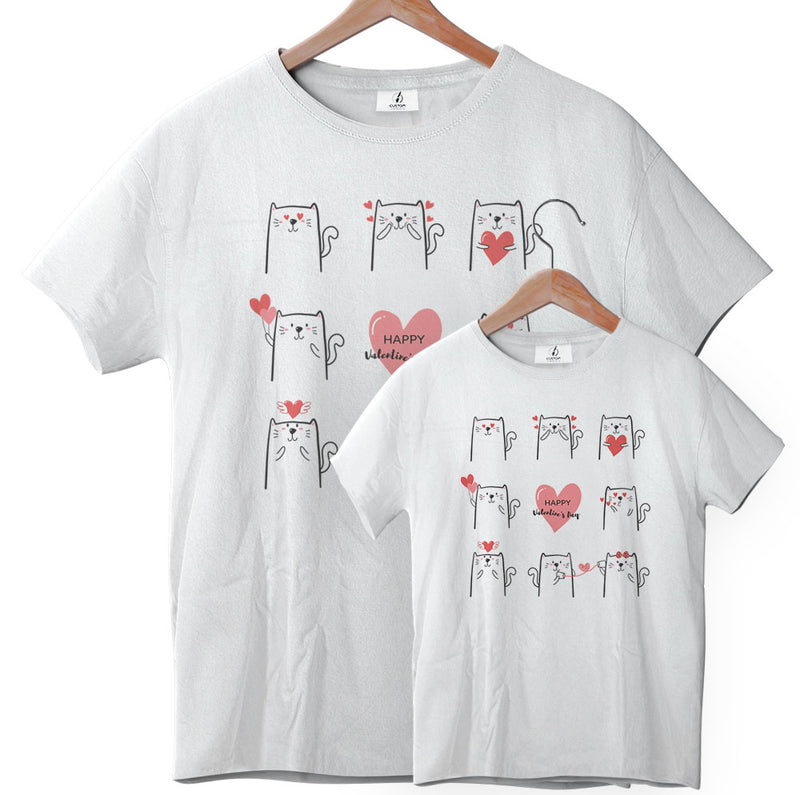 Valentines Cats - Tee