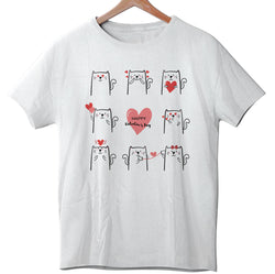 Valentines Cats - Tee