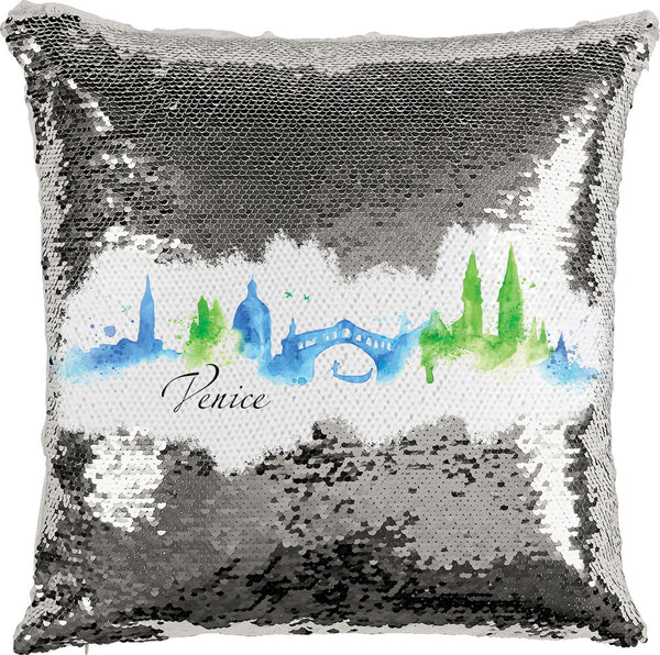 Venice Watercolor with Reversible Sequins