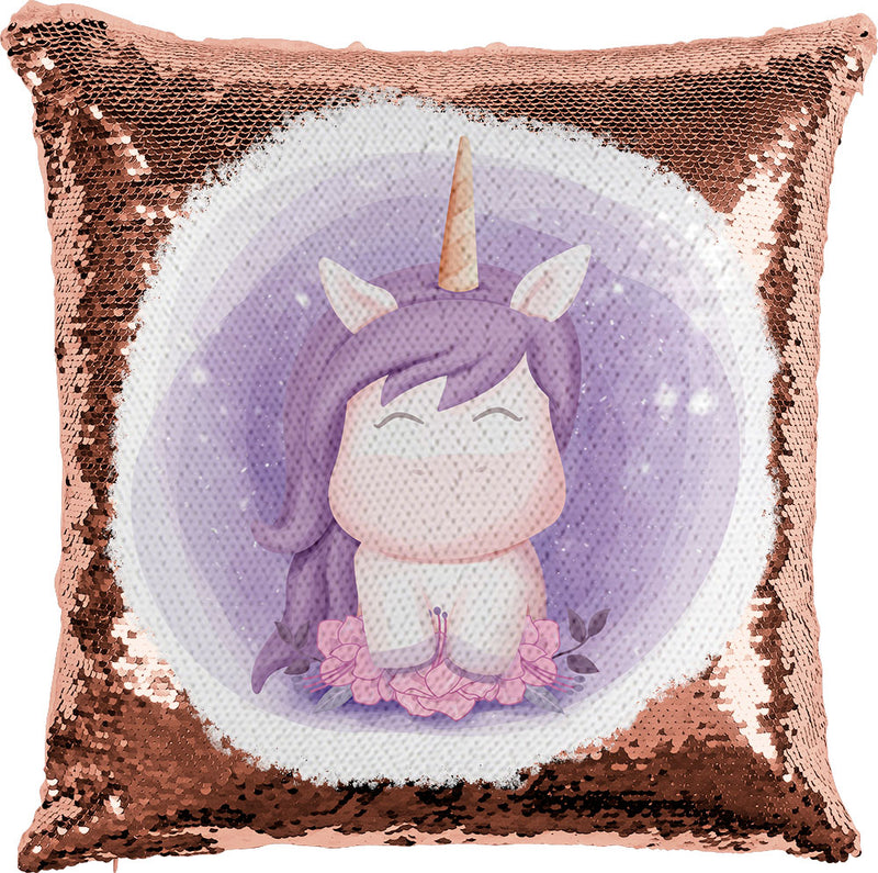 Violet Unicorn with Reversible Sequins