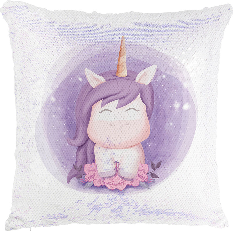 Violet Unicorn with Reversible Sequins