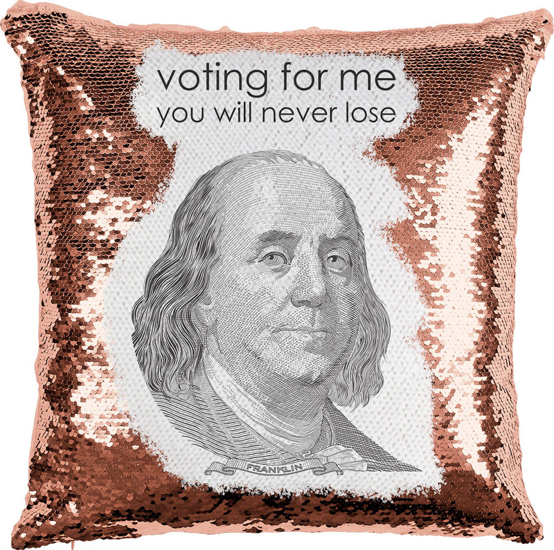 Ben Franklin with Reversible Sequins