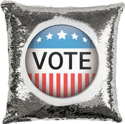 Vote Sticker with Reversible Sequins