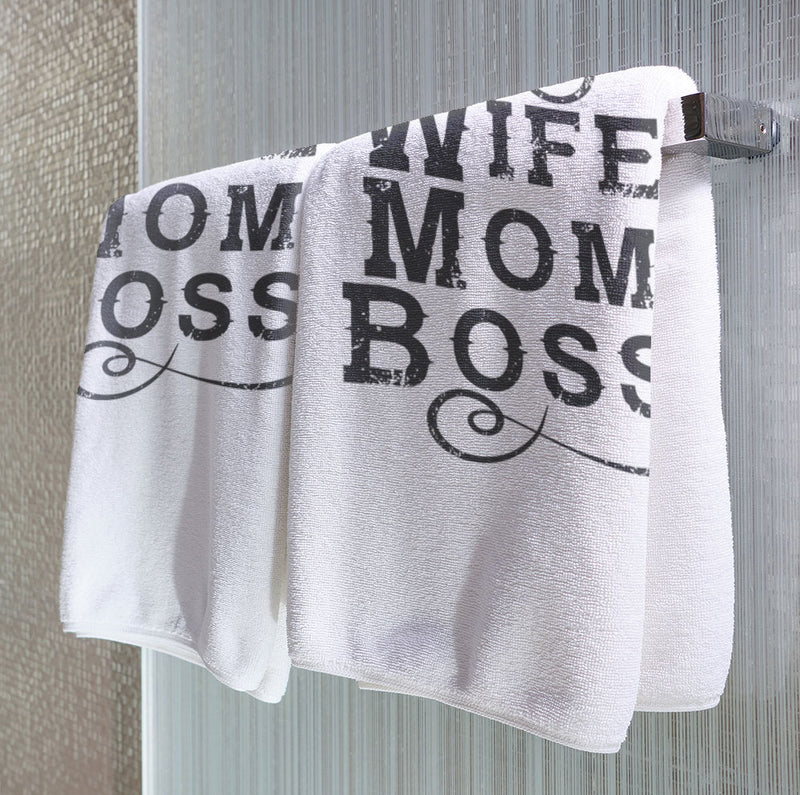 Wife, Mom, Boss - Towel